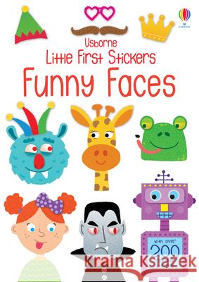 Little First Stickers Funny Faces Sam Smith 9781474968232 Usborne Publishing Ltd - książka