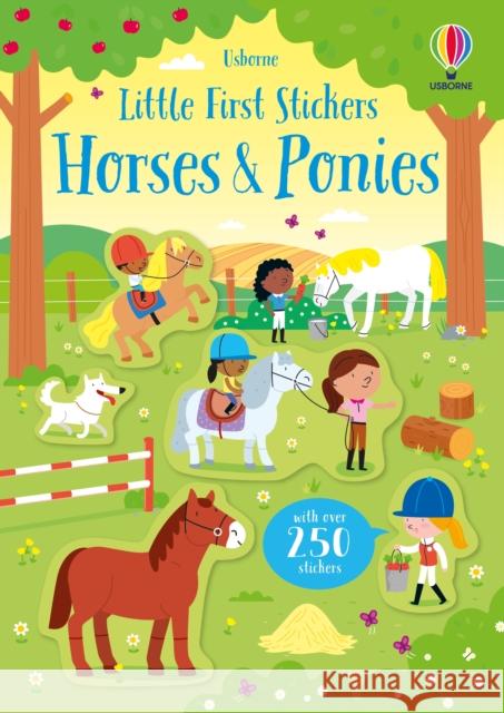 Little First Stickers Horses and Ponies Kirsteen Robson 9781474969253 Usborne Publishing Ltd - książka