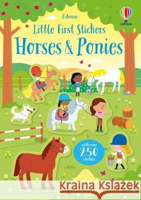 Little First Stickers Horses and Ponies Kirsteen Robson Adrien Siroy 9781805070979 Usborne Books - książka