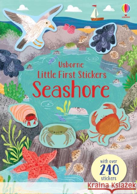 Little First Stickers Seashore Jessica Greenwell Stephanie Fizer Coleman  9781474968225 Usborne Publishing Ltd - książka