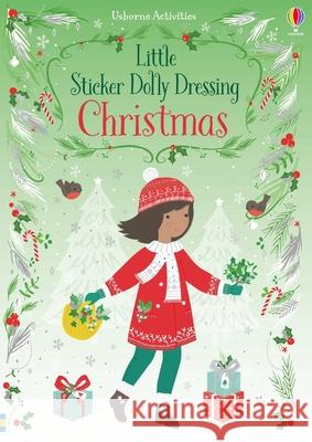 Little Sticker Dolly Dressing Christmas Fiona Watt Lizzie MacKay 9781836051954 Usborne Books - książka