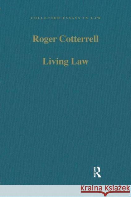 Living Law Roger Cotterrell 9781032569895 Taylor & Francis - książka