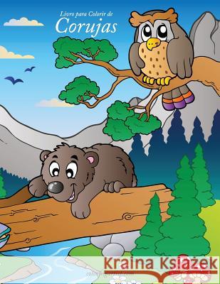 Livro Para Colorir de Corujas 1 Nick Snels 9781532939112 Createspace Independent Publishing Platform - książka