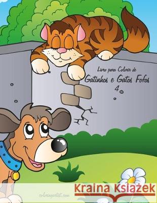 Livro para Colorir de Gatinhos e Gatos Fofos 4 Nick Snels 9781705490235 Independently Published - książka
