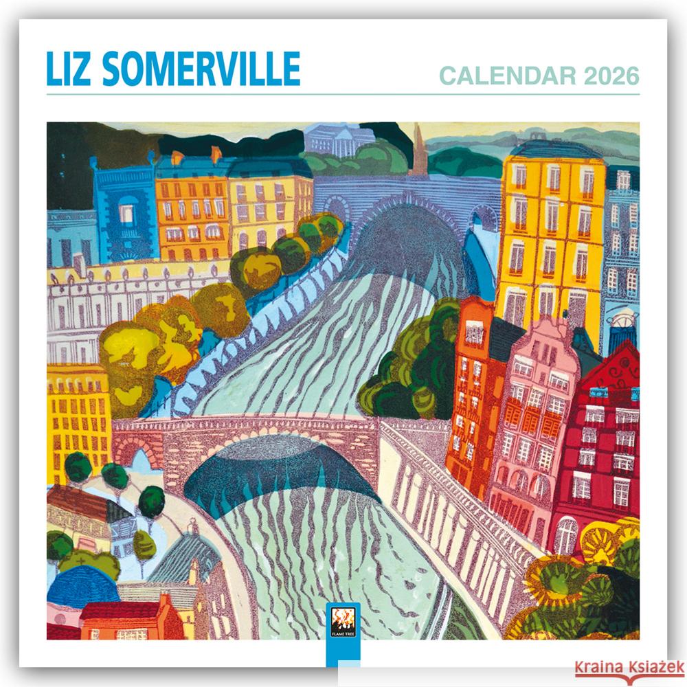 Liz Somerville Wall Calendar 2026 (Art Calendar) Flame Tree Studio 9781835623626 Flame Tree Publishing - książka