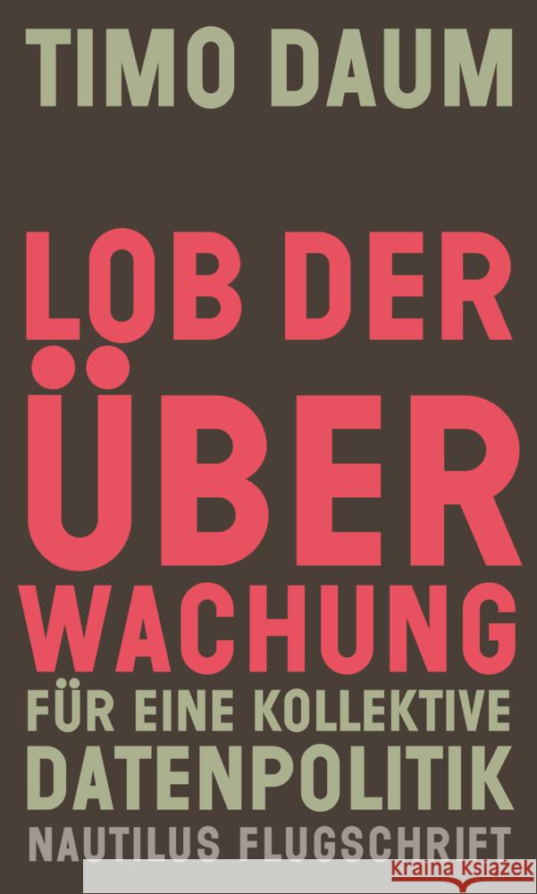 Lob der Überwachung Daum, Timo 9783960544807 Edition Nautilus - książka