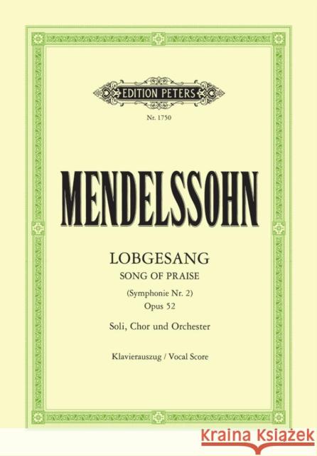 Lobgesang (Song of Praise) (Symphony No. 2) Op.52  9790014104177 Edition Peters - książka