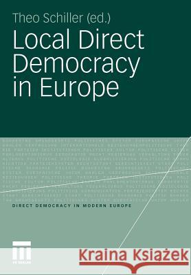 Local Direct Democracy in Europe  9783531182506 VS Verlag - książka