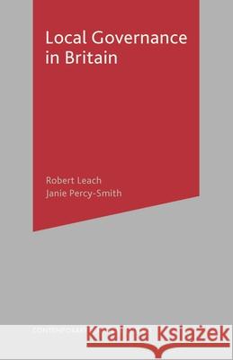 Local Governance in Britain Robert Leach 9780333739266  - książka