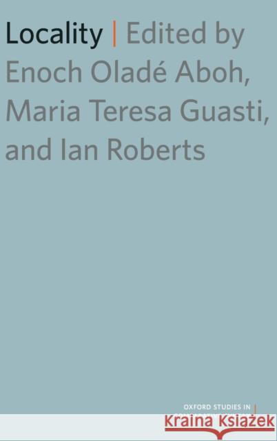 Locality Ian G. Roberts 9780199945269 Oxford University Press - książka