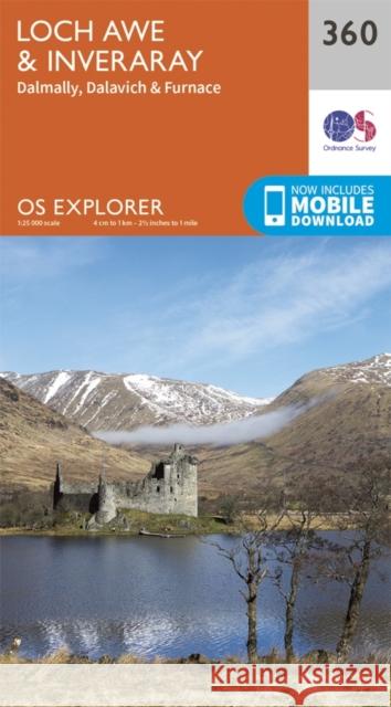 Loch Awe and Inveraray Ordnance Survey 9780319246115 Ordnance Survey - książka