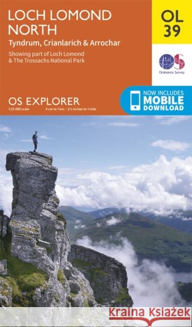 Loch Lomond North, Tyndrum, Crianlarich & Arrochar Ordnance Survey 9780319242780 Ordnance Survey - książka