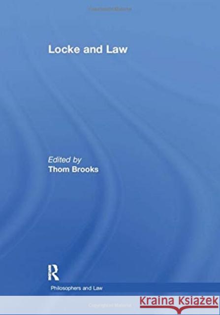 Locke and Law Brooks, Thom 9781138378452 TAYLOR & FRANCIS - książka