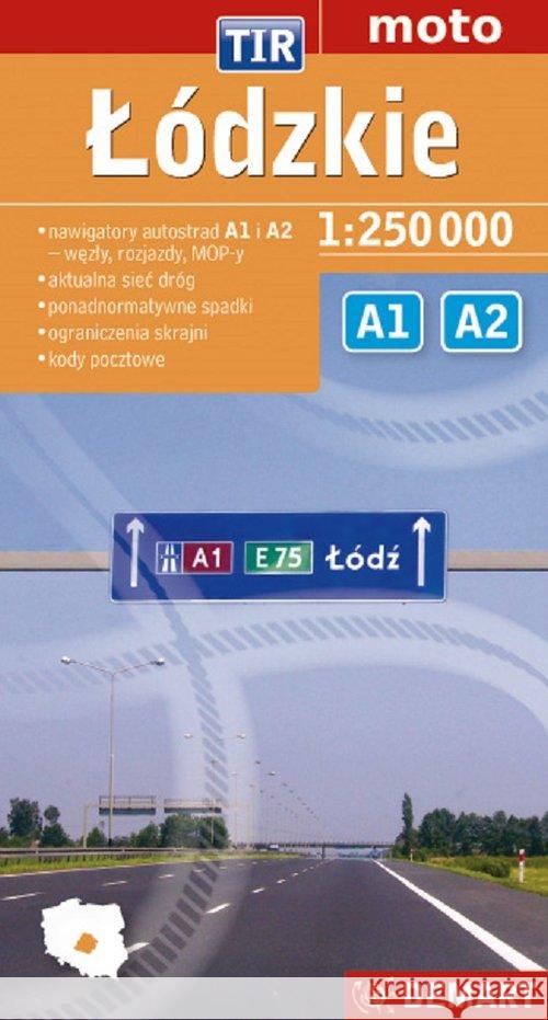 Łódzkie dla zawodowców. TIR. Mapa samochodowa  9788374279086 Demart - książka