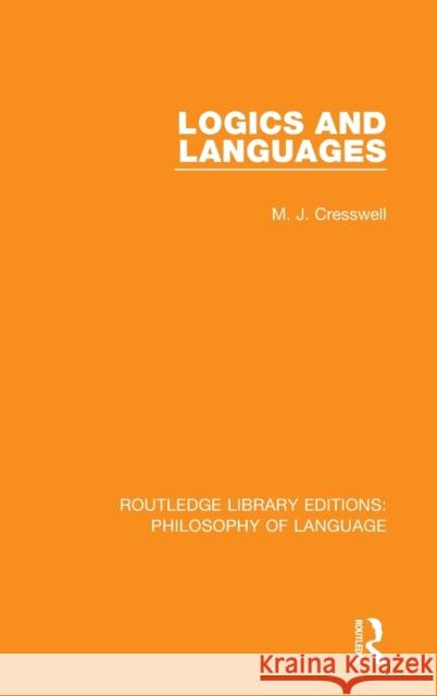 Logics and Languages Max Cresswell 9781138686458 Routledge - książka