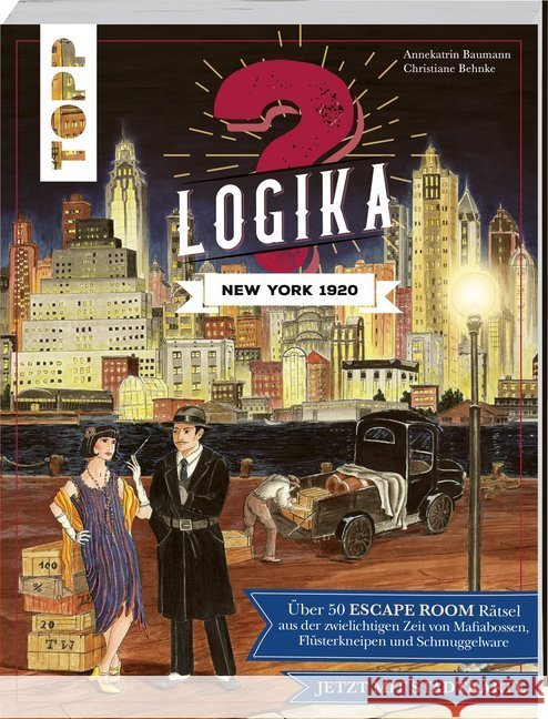 Logika - New York 1920: Logikrätsel für zwischendurch von leicht bis schwer Baumann, Annekatrin 9783772449949 Frech - książka