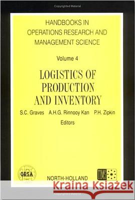 Logistics of Production and Inventory: Volume 4 Graves, S. C. 9780444874726 North-Holland - książka