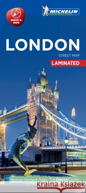 London - Michelin City Map 9201: Laminated City Plan Michelin 9782067214088 Michelin Editions des Voyages - książka