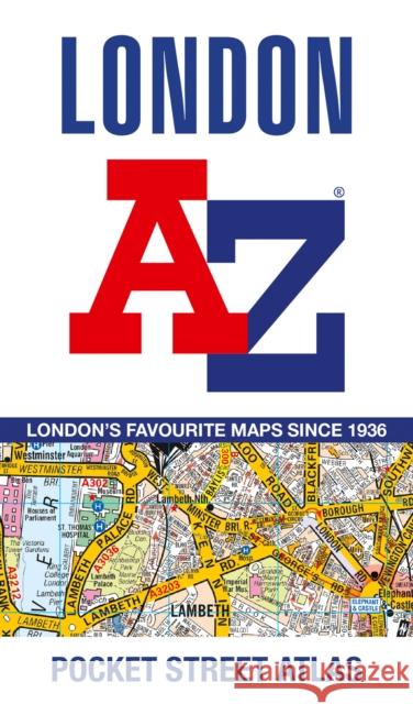 London A-Z Pocket Atlas A-Z Maps 9780008581770 HarperCollins Publishers - książka