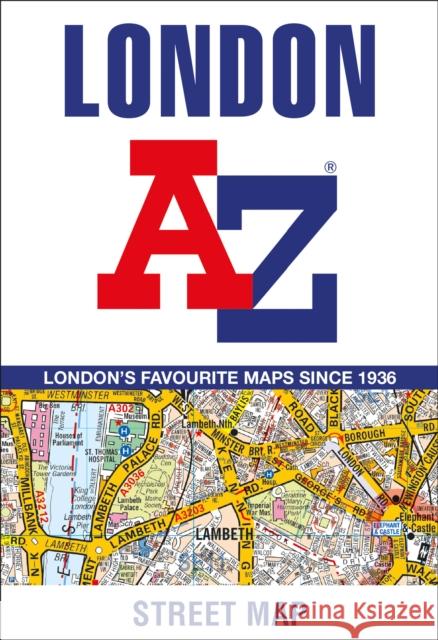 London A-Z Street Map A-Z maps 9780008581787 HarperCollins Publishers - książka