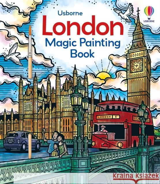 London Magic Painting Book Sam Baer 9781803701127 Usborne Publishing Ltd - książka