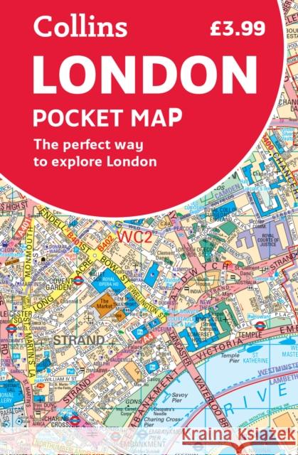 London Pocket Map: The Perfect Way to Explore London Collins Maps 9780008370015 HarperCollins Publishers - książka