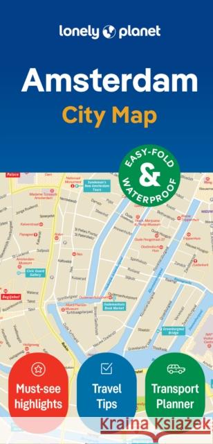 Lonely Planet Amsterdam City Map Lonely Planet 9781787015203 Lonely Planet Global Limited - książka