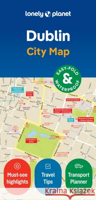 Lonely Planet Dublin City Map Lonely Planet 9781787018211 Lonely Planet Global Limited - książka