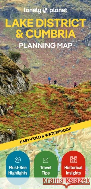 Lonely Planet Lake District & Cumbria Planning Map Lonely Planet 9781788688376 Lonely Planet - książka
