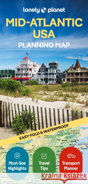Lonely Planet Mid-Atlantic USA Planning Map John Garry 9781788685979 Lonely Planet - książka