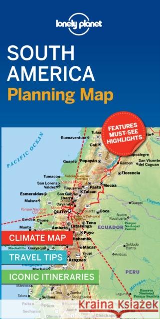 Lonely Planet South America Planning Map Lonely Planet 9781788686068 Lonely Planet Global Limited - książka