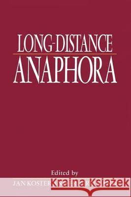 Long-Distance Anaphora Koster, Jan 9780521400008 Cambridge University Press - książka
