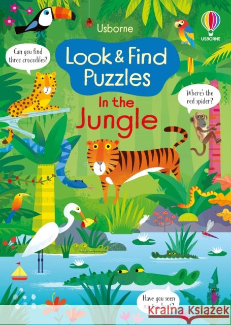 Look and Find Puzzles In the Jungle Kirsteen Robson 9781801310505 Usborne Publishing Ltd - książka