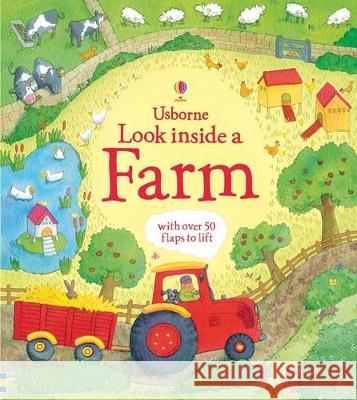 Look Inside a Farm Katie Daynes Simone Abel 9781805070702 Usborne Books - książka