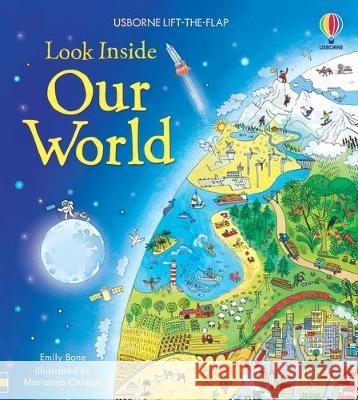 Look Inside Our World Emily Bone Marianna Oklejak 9781805317661 Usborne Books - książka