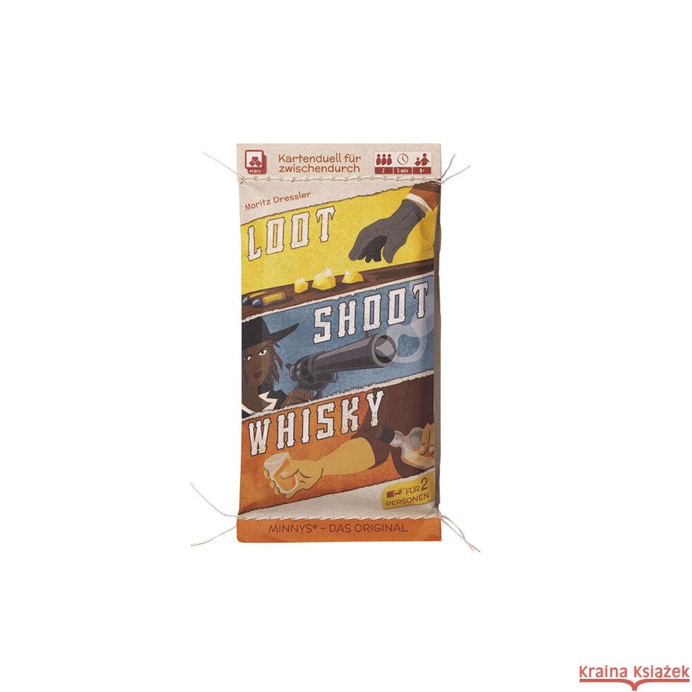 Loot Shoot Whisky (Spiel) Dressler, Moritz 4012426790140 NSV Nürnberger Spielkarten Verlag - książka