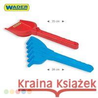 Łopatka i grabie duże 2 kolory WADER 5900694711204 Wader - książka