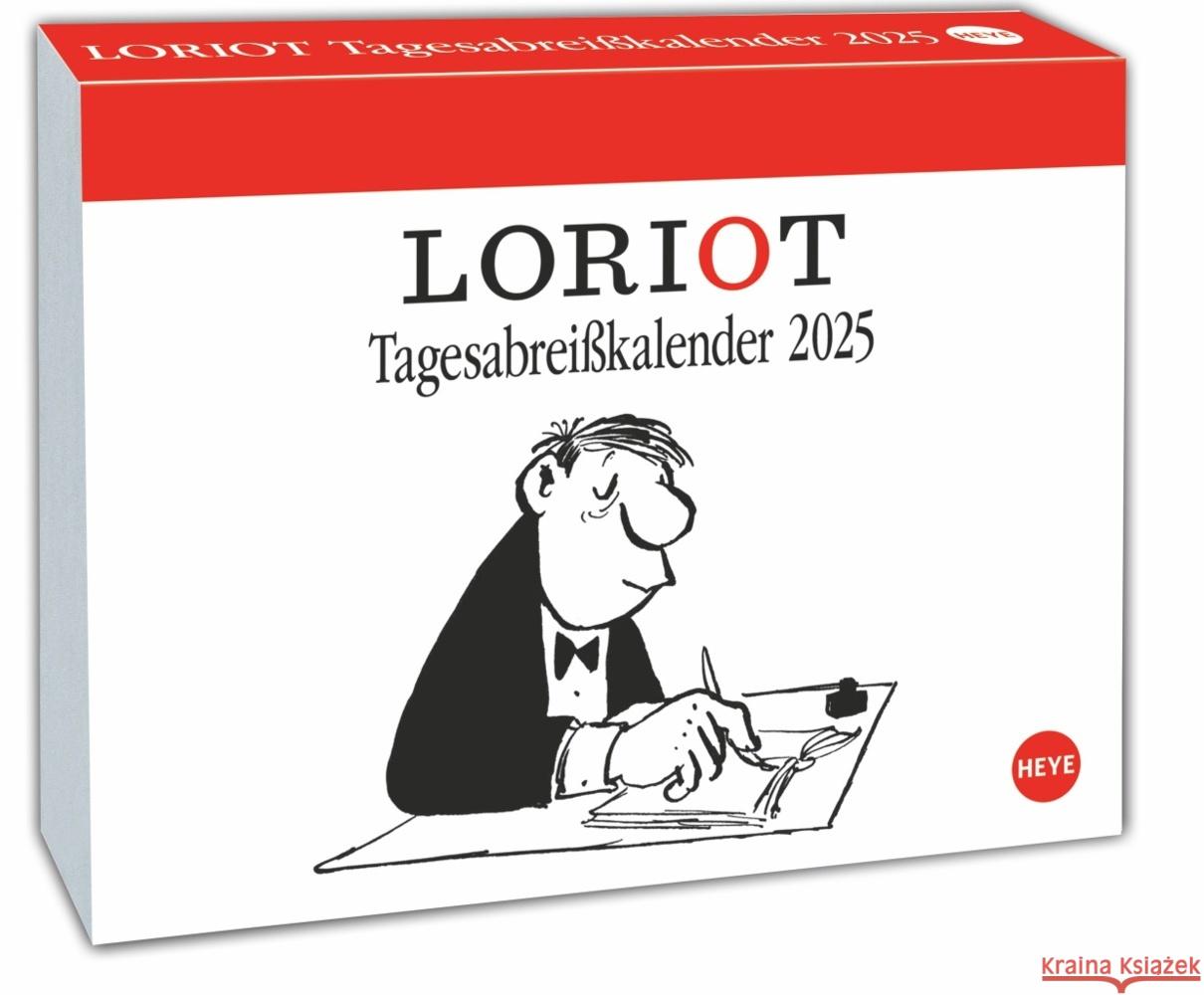 Loriot Tagesabreißkalender 2025  9783756406265 Heye - książka