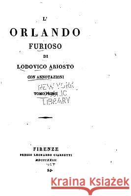 L'Orlando furioso Ariosto, Lodovico 9781522736998 Createspace Independent Publishing Platform - książka