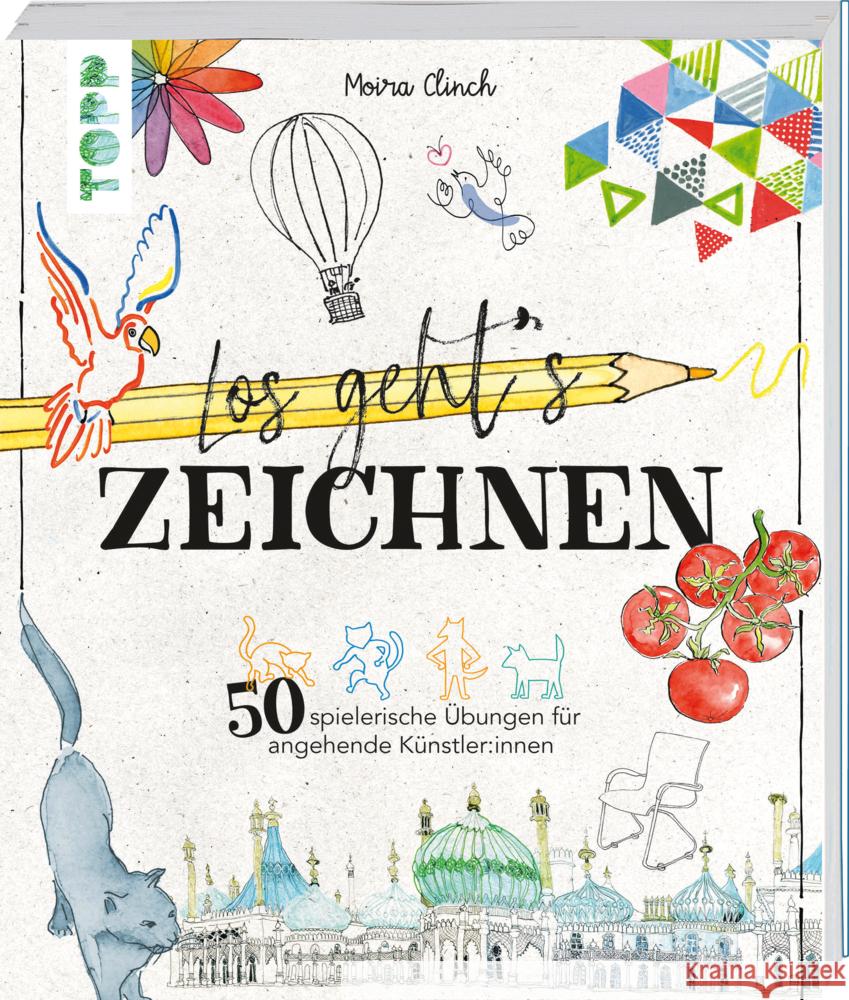 Los geht's: Zeichnen Clinch, Moira 9783735882202 Frech - książka