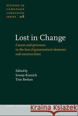 Lost in Change  9789027208637 John Benjamins Publishing Co - książka