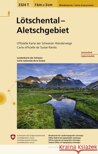 Lotschental - Aletschgebiet: 2022  9783302333243 Swisstopo, Switzerland - książka