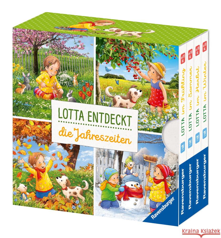 Lotta entdeckt die Jahreszeiten Grimm, Sandra 9783473421107 Ravensburger Verlag - książka