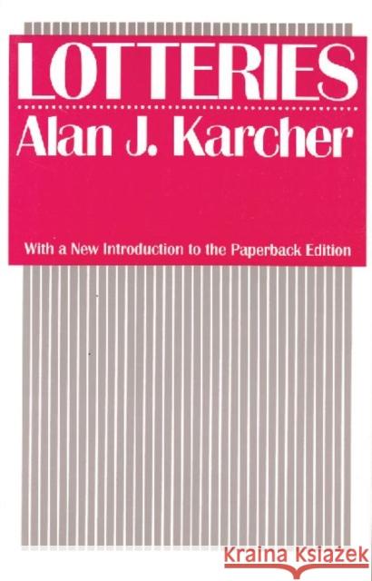 Lotteries Alan J. Karcher 9781560005780 Transaction Publishers - książka