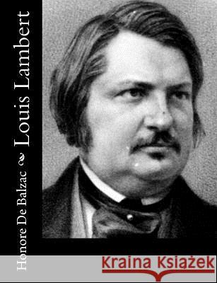 Louis Lambert Honore D James Waring Clara Bell 9781514808061 Createspace - książka