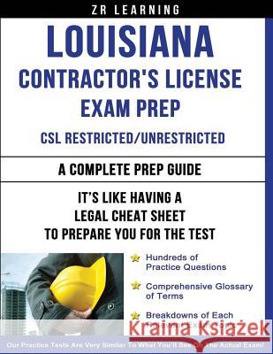 Louisiana Contractor's License Exam Prep Zr Learning 9781500457860 Createspace Independent Publishing Platform - książka