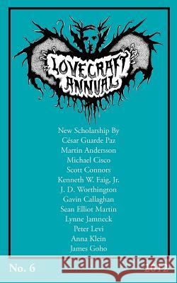 Lovecraft Annual No. 6 (2012) S. T. Joshi 9781614980490 Hippocampus - książka