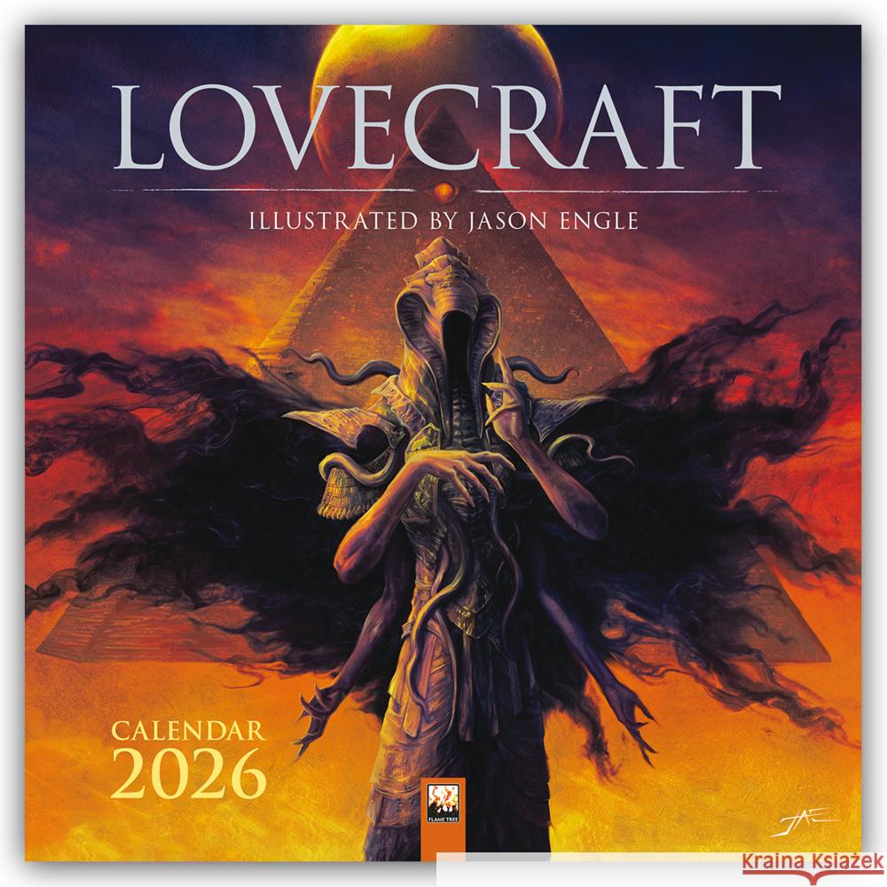 Lovecraft: Illustrated by Jason Engle Wall Calendar 2026 (Art Calendar) Flame Tree Studio 9781835622506 Flame Tree Publishing - książka