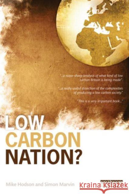 Low Carbon Nation? Mike Hodson 9780415632287  - książka