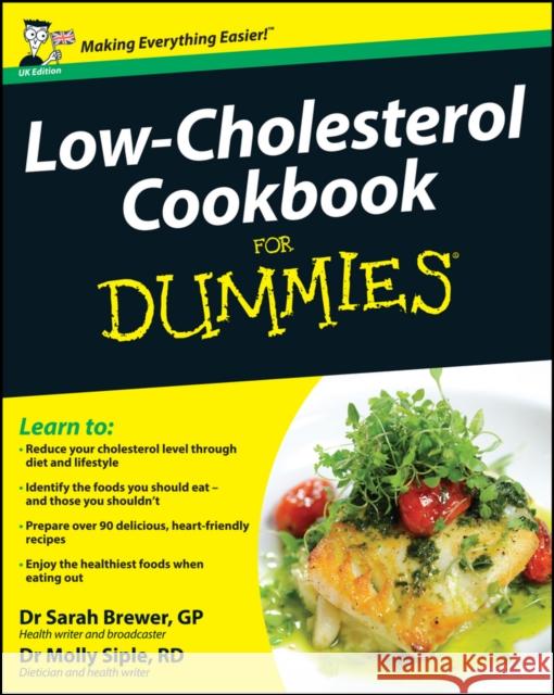 Low-Cholesterol Cookbook For Dummies Sarah Brewer 9780470714010 John Wiley & Sons Inc - książka